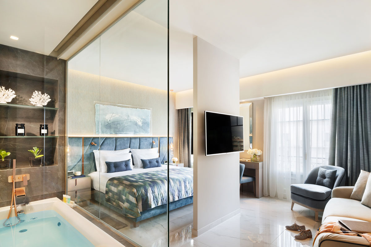 Πολυτελείς Junior σουίτες στο Grand Hotel Palace στη Θεσσαλονίκη